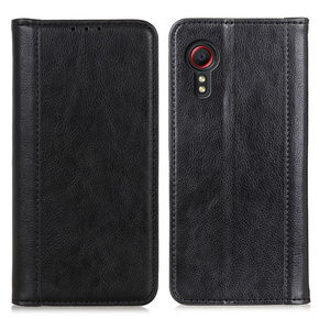 Pouzdro pro Samsung Galaxy Xcover 7, Wallet Litchi Leather, černé