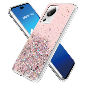 Pouzdro pro Xiaomi 13 Lite, Glittery, růžové