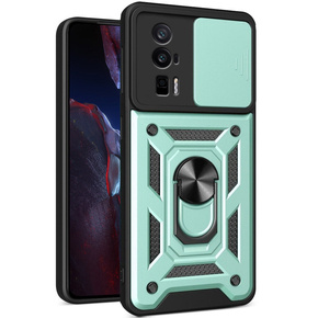 Pouzdro pro Xiaomi Poco F5 Pro, CamShield Slide, zelený