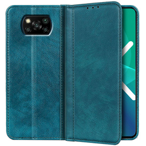 Pouzdro pro Xiaomi Poco X3 NFC / Poco X3 PRO, Wallet Litchi Leather, zelené