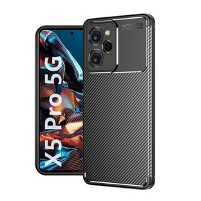 Pouzdro pro Xiaomi Poco X5 Pro 5G, Carbon Gel, černé