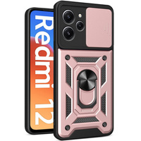 Pouzdro pro Xiaomi Redmi 12, CamShield Slide, růžové rose gold