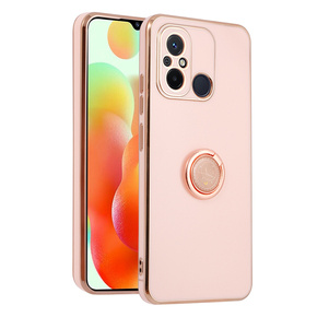 Pouzdro pro Xiaomi Redmi 12C, Electro Ring, růžové rose gold