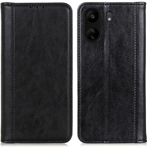 Pouzdro pro Xiaomi Redmi 13C / Poco C65, Wallet Litchi Leather, černé