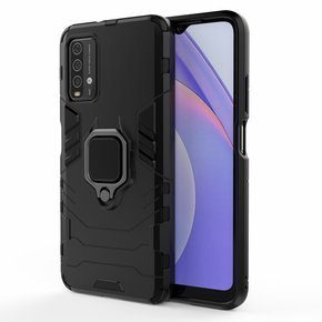 Pouzdro pro Xiaomi Redmi 9T / Poco M3, Kickstand Ring, černé