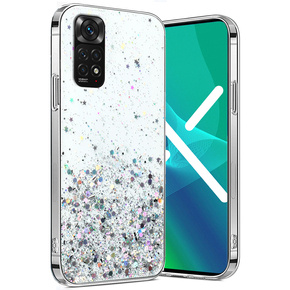 Pouzdro pro Xiaomi Redmi Note 11/11S, Glittery, průhledné