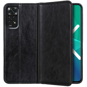 Pouzdro pro Xiaomi Redmi Note 11/11S, Wallet Litchi Leather, černé