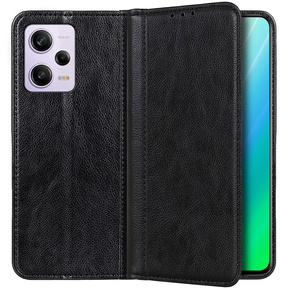 Pouzdro pro Xiaomi Redmi Note 12 Pro+ 5G, Wallet Litchi Leather, černé