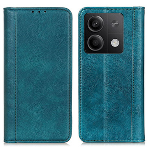 Pouzdro pro Xiaomi Redmi Note 13 5G, Wallet Litchi Leather, zelené