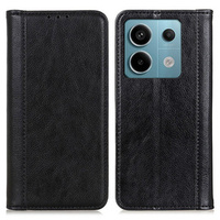 Pouzdro pro Xiaomi Redmi Note 13 Pro 5G, Wallet Litchi Leather, černé