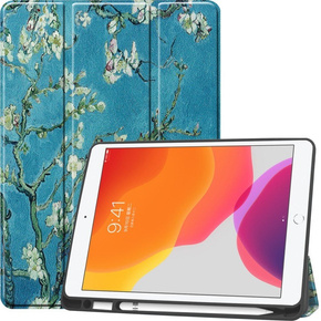 Pouzdro pro iPad 7/8/9 10.2 2019/2020/2021, Smartcase Pen Slot, cherry blossom