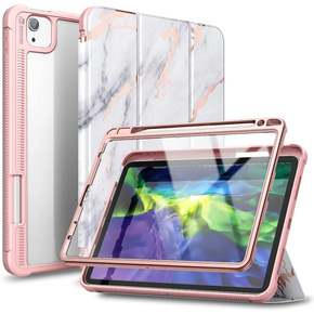 Pouzdro pro iPad Air 4 10.9 2020 / iPad Pro 11 2020 / 2018, Suritch Full Body Marble, růžové