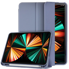 Pouzdro pro iPad Pro 11 2021/2022, Smartcase s prostorem pro stylus, fialové
