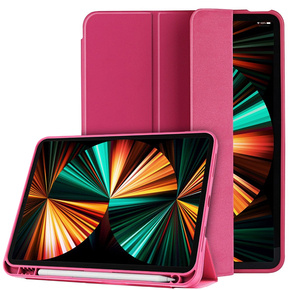 Pouzdro pro iPad Pro 11 2021/2022, Smartcase s prostorem pro stylus, růžové