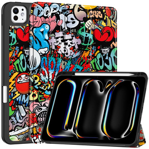 Pouzdro pro iPad Pro 11 2024, Smartcase, graffiti