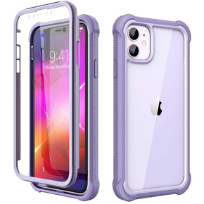 Pouzdro pro iPhone 11, Dexnor Full Body Rugged, transparentní / fialové