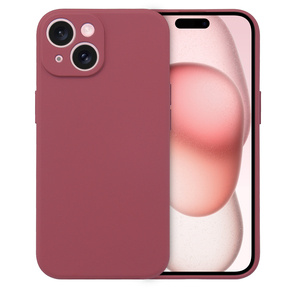 Pouzdro pro iPhone 15 Plus, Silicone Lite, červené