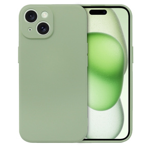 Pouzdro pro iPhone 15 Plus, Silicone Lite, zelené