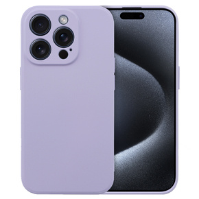 Pouzdro pro iPhone 15 Pro Max, Silicone Lite, fialové