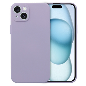 Pouzdro pro iPhone 15, Silicone Lite, fialové