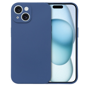 Pouzdro pro iPhone 15, Silicone Lite, námořnicky modré