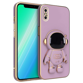 Pouzdro pro iPhone X / XS, Astronaut, fialové