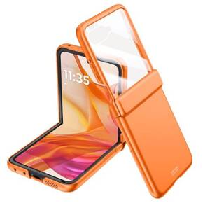 Pouzdro se sklem pro Samsung Galaxy Z Flip5 5G, PC Case, černé