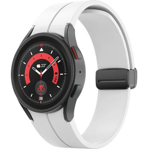Silikonowy Pasek do Samsung Galaxy Watch 4 / 5 40/42/44/46/45MM PRO, Biały
