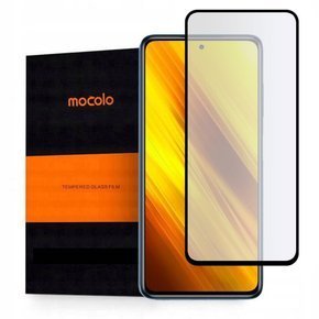 Tvrzené sklo Mocolo Full Glue pro Xiaomi Poco X3 NFC, černý rám