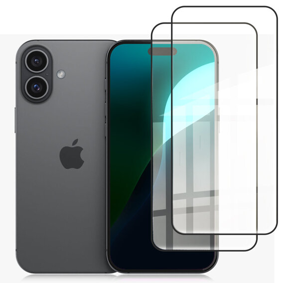 2x tvrzené sklo ERBORD 3D pro iPhone 16 pro celý displej