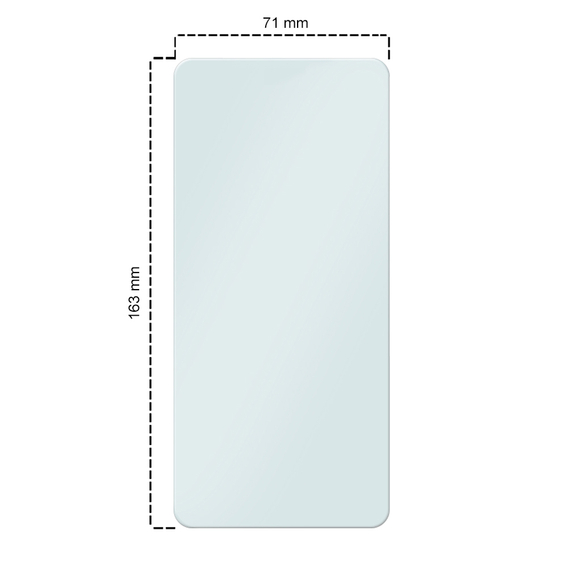 2x tvrzené sklo pro Motorola Moto G200, ERBORD 9H Hard Glass na displeji