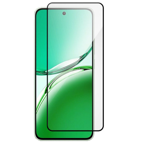 3D tvrzené sklo pro Oppo Reno 12FS / 12F, černý rámeček