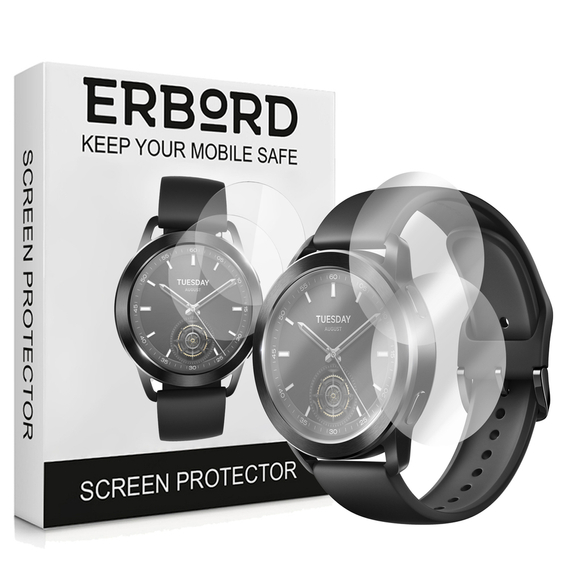 3x ERBORD Hydrogelová fólie pro Xiaomi Redmi Watch 4