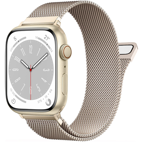 Bransoleta do Apple Watch 1/2/3/4/5/6/7/8/SE/ULTRA 42/44/45/49 MM, Szampański złoty