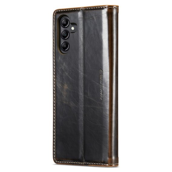 CASEME flipové pouzdro pro Samsung Galaxy A14 5G, Waxy Textured, káva