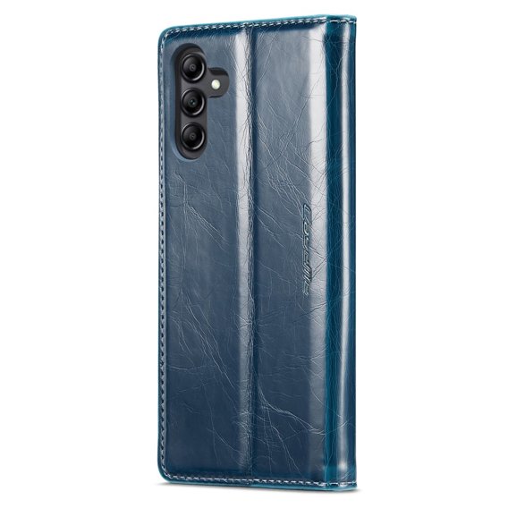 CASEME flipové pouzdro pro Samsung Galaxy A14 5G, Waxy Textured, modré