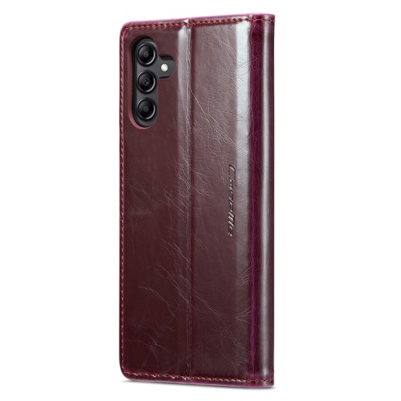 CASEME flipové pouzdro pro Samsung Galaxy A34 5G, Waxy Textured, červené