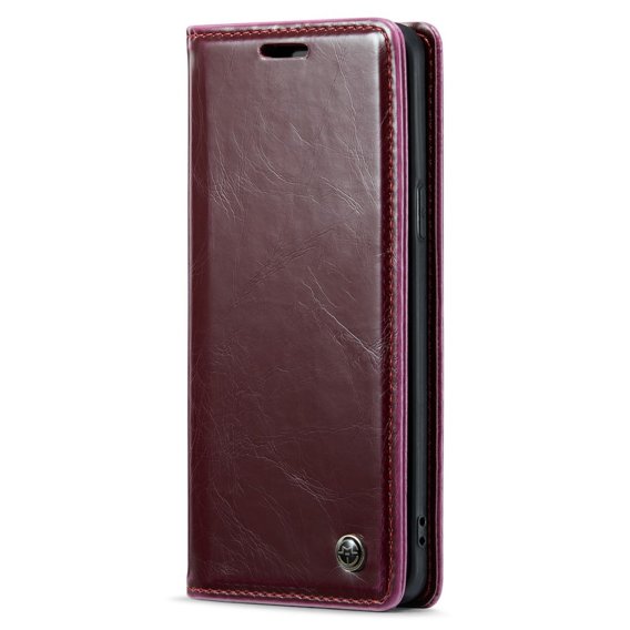 CASEME flipové pouzdro pro Samsung Galaxy S9+ Plus, Waxy Textured, červené