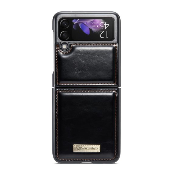 CASEME flipové pouzdro pro Samsung Galaxy Z Flip 3, Waxy Textured, černé