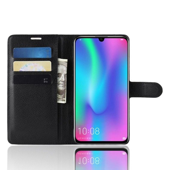 Flipové pouzdro Split Leather Wallet pro Huawei P Smart 2019, Split Leather Wallet, černé