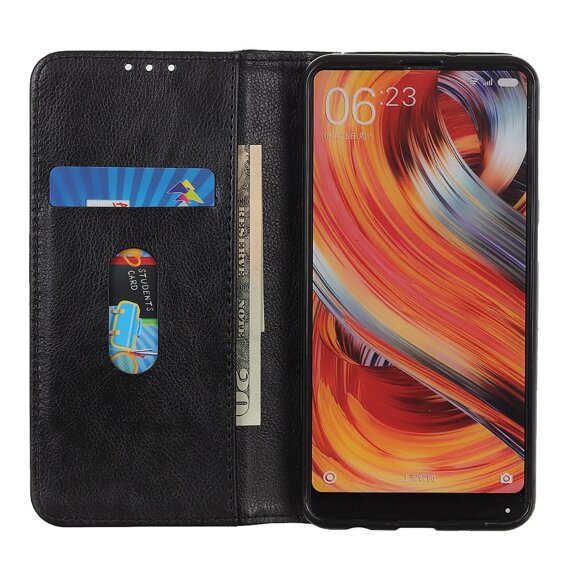 Flipové pouzdro pro Motorola Moto G04 / G24 / G24 Power, Split Leather, černé