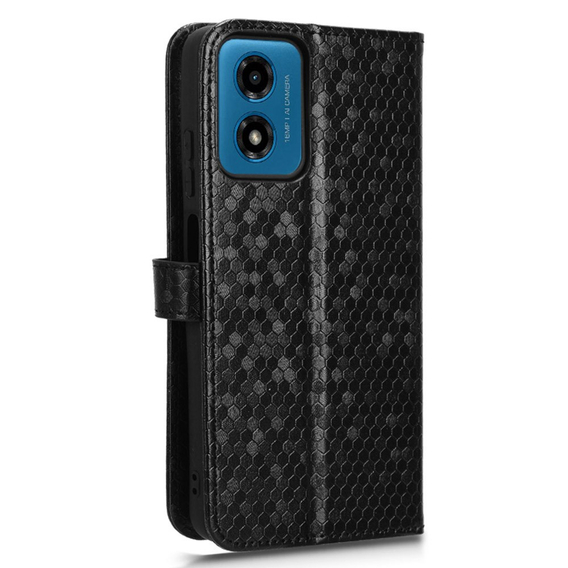 Flipové pouzdro pro Motorola Moto G24 / G24 Power / G04, Wallet Rhombus, černé