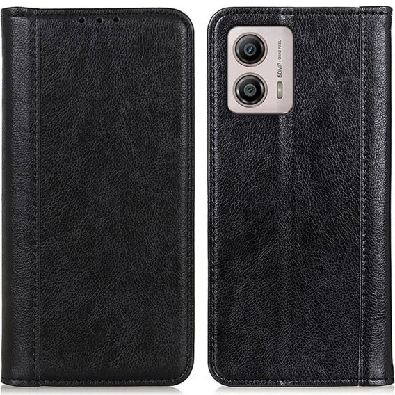 Flipové pouzdro pro Motorola Moto G53 / G23 / G13, Split Leather, černé