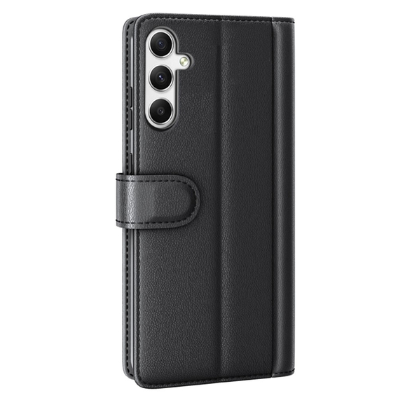 Flipové pouzdro pro Samsung Galaxy A35 5G, Split Leather, černé