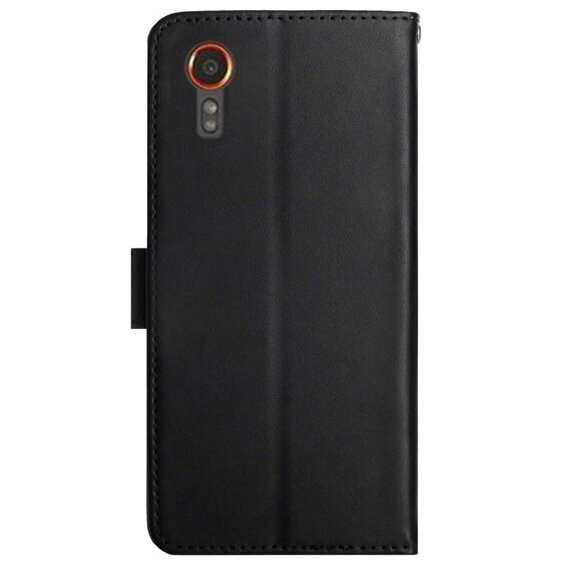 Flipové pouzdro pro Samsung Galaxy Xcover 7, Split Leather, černé