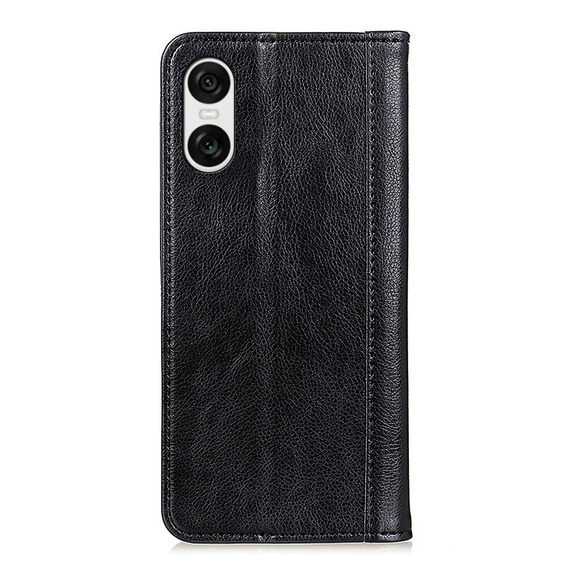 Flipové pouzdro pro Sony Xperia 10 VI, Split Leather, černé