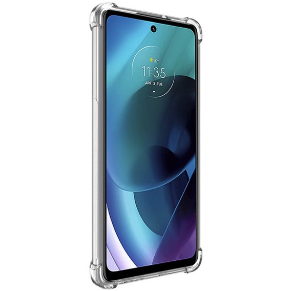 IMAK pouzdro pro Motorola Moto G71 5G, Dropproof, průhledné