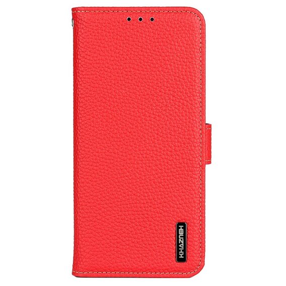 KHAZNEH RFID pouzdro pro OnePlus 12R, Litchi Texture, červené