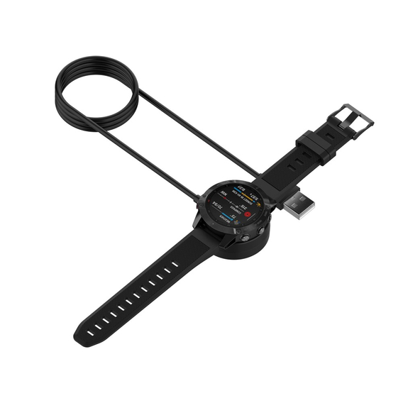 Kabel USB / nabíječka pro Garmin Fenix 7/7S/7X/5/5S/5X/6/6S/6X, černý