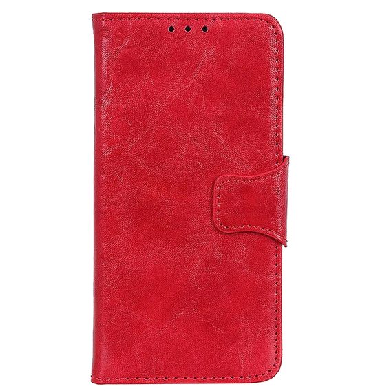 Klopové pouzdro pro Asus Zenfone Max M2 ZB633, Leather Flexi Book, červené